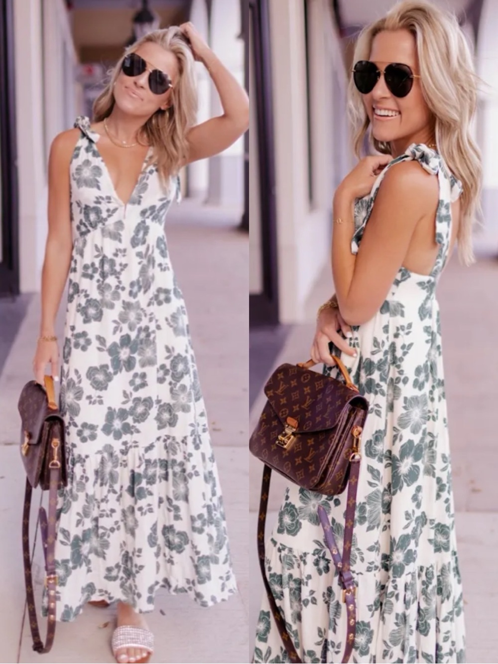 Abercrombie & Fitch Maxi Dress Floral Viscose size‎ Medium